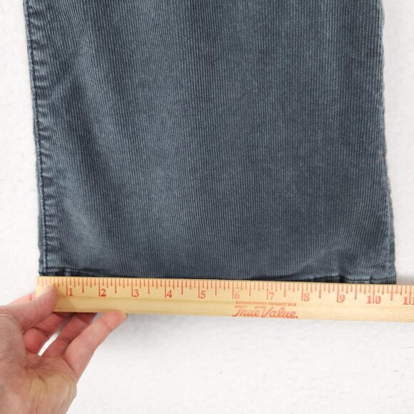 American Eagle Pants Womens 0 Gray Corduroy Super Hi Rise Flare Button Fly - Picture 6 of 12